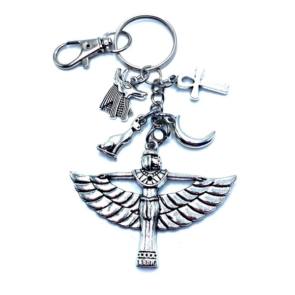 Egyptian Goddess Isis Keychain Bag Charm - Picture 3 of 8